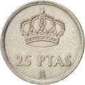 25 Pesetas (w/mint mark)