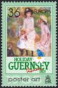 "Children on the Seashore" (Renoir)("Holiday Guernsey",1988)