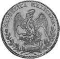 2 Escudos (FIRST REPUBLIC. Durango)