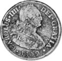 2 Reales (Villa Gran - Insurgent Countermarked Coinage)