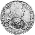 8 Reales (MS - Royalist countermarked coinage)