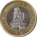 20 Rupees (40th Anniversary of the Bank of Mauritius)