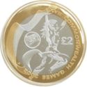 2 Pounds (17th Commonwealth Games - Wales - Silver)