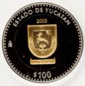 100 Pesos (180th Anniversary of Federation - Yucatán)