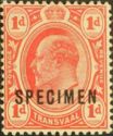 Edward VII, overprinted