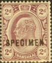 Edward VII, overprinted