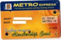Metro express membership card