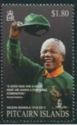 Mandela wearing national rugby team uniform