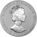 5 Pounds (The Queen Mother's 90th Birthday - Silver)