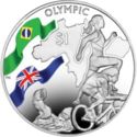 1 Dollar (Brazil Summer Olympics, Triathlon, Coloured)