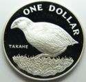 1 Dollar (Takahe Bird - Silver edition)