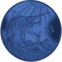 5 Dollars (Blue Marlin (Makaira nigricans) - Blue Titanium)