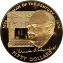 50 Dollars (100th Anniv. of the Birth of Winston Churchill - Gilt edition)