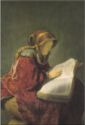 "La mere de Rembrandt Lisant", 1631