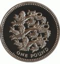 1 Pound (English Lions - Silver Piedford)