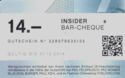 Insider Bar-Cheque