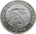 1 Crown (14th World Championship Football 1990 Italy - Map)