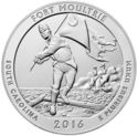 25 Cents / Quarter (Fort Moultrie (Fort Sumter National Monument). Silver 5 Oz. )