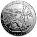 25 Cents / Quarter (Theodore Roosevelt National Park. Silver 5 Oz.)