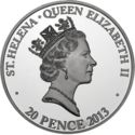 20 Pence (Peacock - Silver)