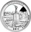 25 Cents / Quarter (Gettysburg National Military Park, Pennsylvania)