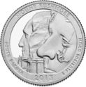 25 Cents / Quarter (Mount Rushmore, South Dakota - Silver)