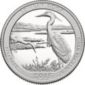 25 Cents / Quarter (Bombay Hook National Wildlife Refuge, Delaware. Silver)