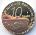 10 Gulden (350th anniversary death of Hugo de Groot/Grotius)