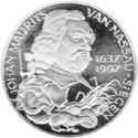 100 Ecu (300th Anniversary Johan Maurits van Nassau-Sieggen)