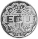 25 Ecu (Constantijn and Christiaan Huygens)