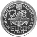 100 Euro (Ecu "Euro" - 400th year annivarsary Maarten Tromp)
