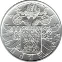 200 Korun (300th anniversary of birth of Maria Theresia)