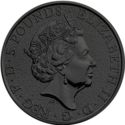 5 Pounds (The Queen's Beasts, Lion of England - Silver with Ruthenium & Gold Plating)