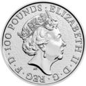 100 Pounds (The Queen's Beasts, Lion of England - Platinum)