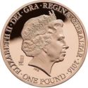 1 Pound (Sir Douglas Bader Commemorative - Gold)