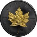 5 Dollars (Maple Leaf - Golden Enigma. Silver with Black Ruthenium and Gold Plating)