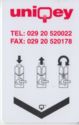 Uniqey - Tel: 029 20 520022