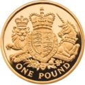 1 Pound (Royal Arms - Gold)