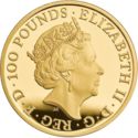 100 Pounds (The Queen's Beasts, Unicorn of Scotland - Gold)