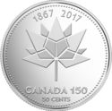 50 Cents (Canada 150 Logo)