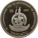 50 Vatu (1st Anniversary of Independence - Silver edition)
