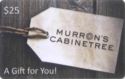 Murron's Cabinetree Gift Tag on wood