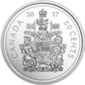50 Cents (Coat of Arms of Canada. Silver)