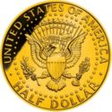 50 Cents / Half Dollar (Kennedy - Gold Plated)