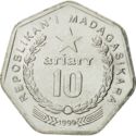 10 Ariary (new incuse motto "C")