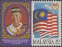 New Yang di-Pertuan Agong & Flag - Purple Border