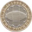2 Pounds (Rugby World Cup - Silver edition)