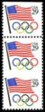 Flag with Olympic Rings