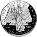 100 Dollars (Judicial Branch: Justice standing before eagle)