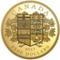 2,500 Dollars (Tribute to the First Canadian Gold Coin)